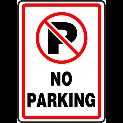 Sign no parking