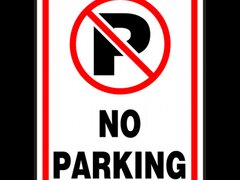 Sign no parking